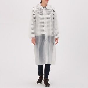 Large Muji Raincoat - Frosted White
